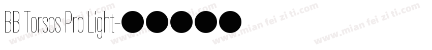 BB Torsos Pro Light字体转换